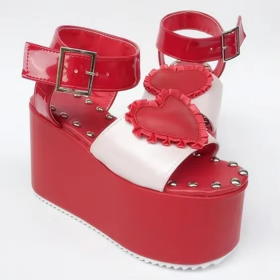 

Женские кожаные босоножки на платформе с высоким каблуком, розовые, с пряжкой, с открытым носком, в стиле пэчворк