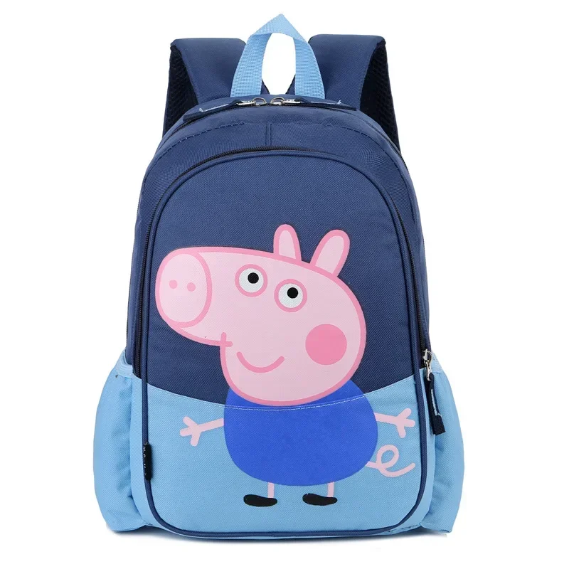 New Arrival Peppa Pig George Cartoon Character Series Canvas Student Backpack Kindergarten Backpack Children's Birthday Gift