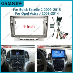 9 Inch Car Frame Fascia Adapter Android Radio Audio Dash Fitting Panel Kit For Buick Excelle Opel Astra J 2010-2014