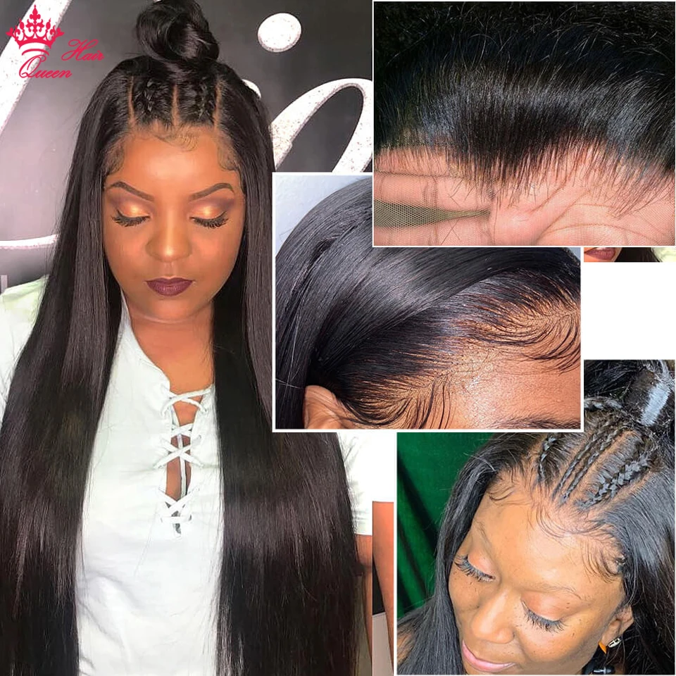Invisible HD Lace Wigs Virgin Human Raw Hair Wig Malaysian Straight 13x6 13x4 Lace Frontal Pre Plucked Baby Hair Small Knots