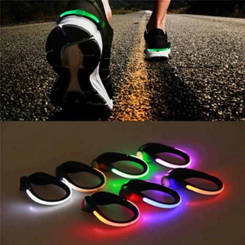 

Outdoor Running Light LED Luminous Shoe Clip Light Night Safety Warning Bright Flash Light Sport Bicycle Bike Shoe ClipLight