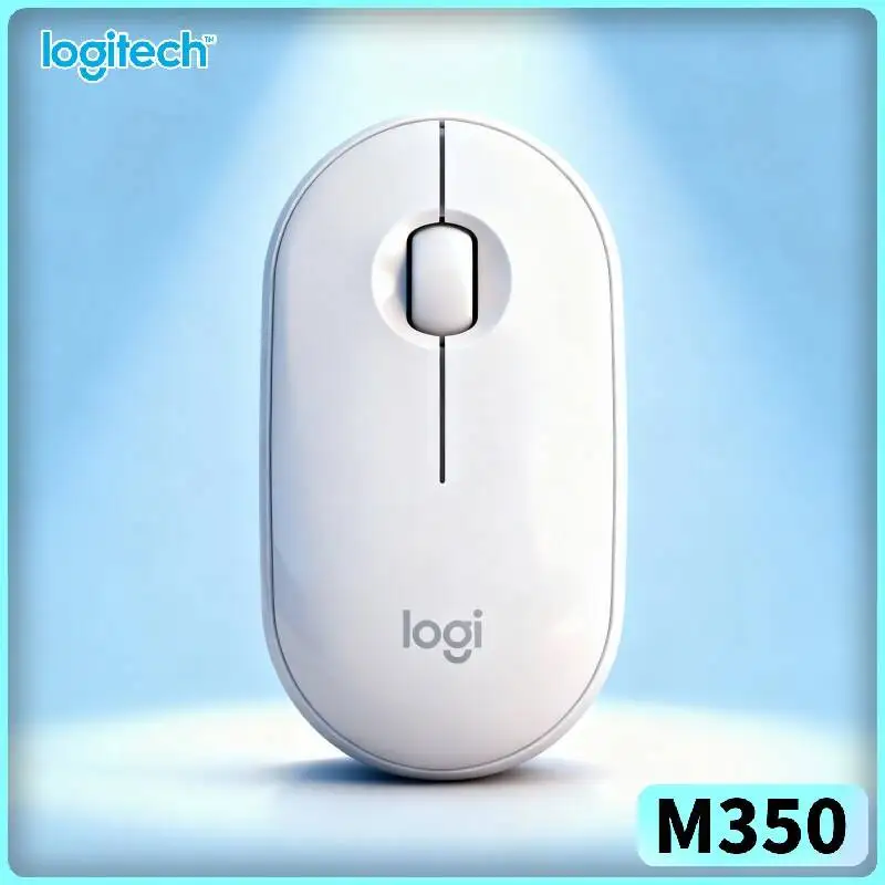 Logitech M350 Portable Optical Mouse - 77g Lightweight, Silent Scroll, USB Storage, 1000 DPI, PC Mac Chromebook Ready