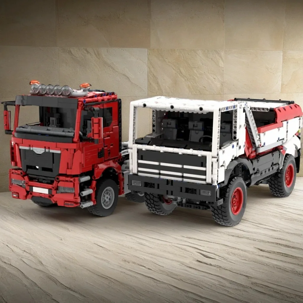 

1008PCS MOC Technology X1 MK1 Dakar Rally Truck Model DIY Creative Building Blocks Display Birthday Gift Collectible Building