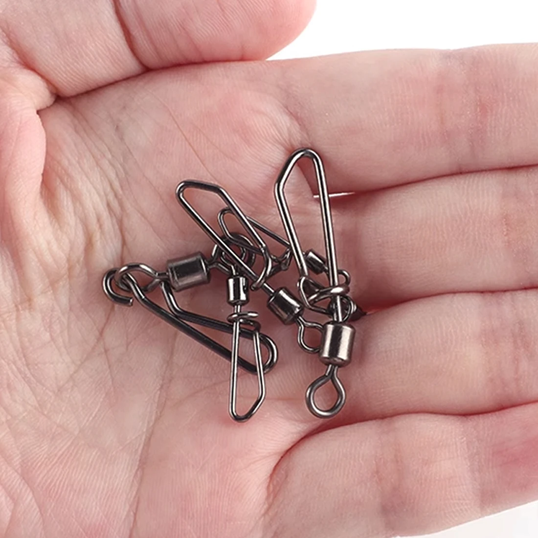 Fish trip Fishing Snap verdeckte Verbindung Lok Wirbel 25 ~ 100 Stück lockt Verbindungs schnapp für Hubschrauber Rigs & Blei Clip – Detail 5