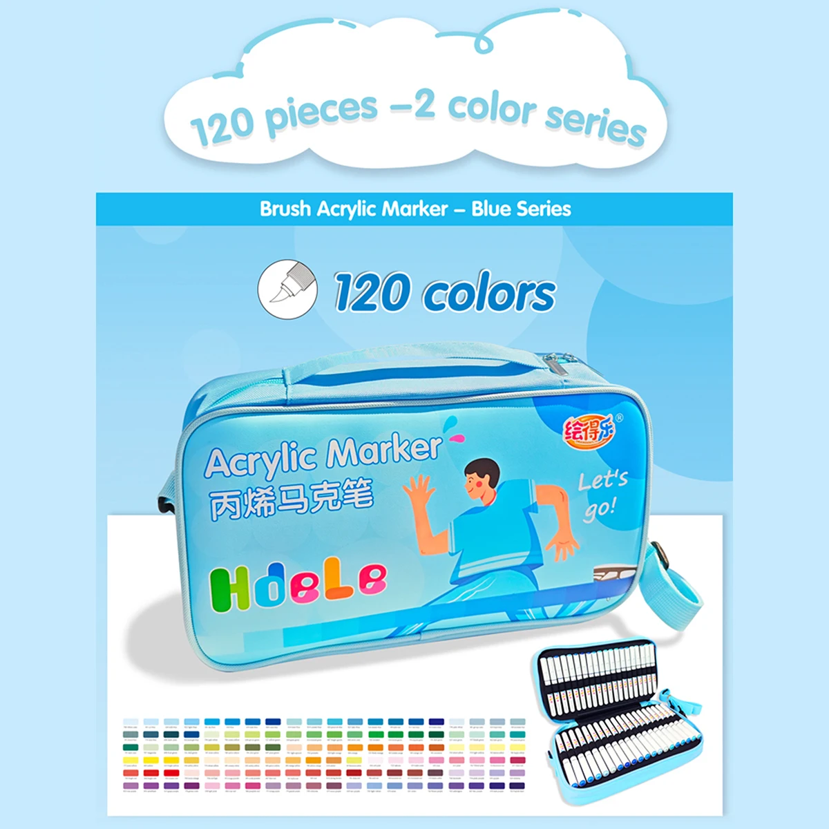 

120 colors/box Macaron Acrylic Marker ,Wood,Canvas,Glass,Fabric,Egg,Rock Painting DIY Crafts Colorful pens,Learning gift items