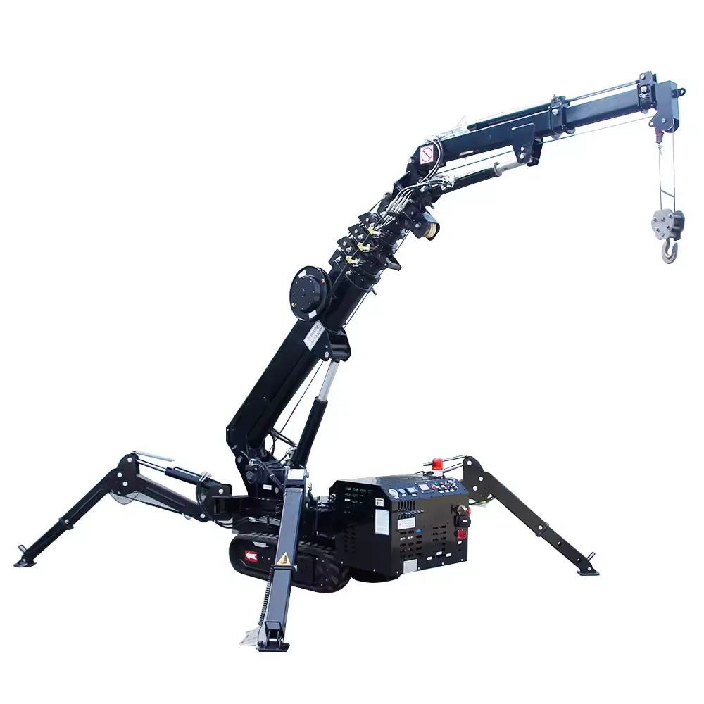 1.2 T Crawler Jib Crane Small Spider Crane Mini Heavy Mobile Spider Crawler Lift Mini Hydraulic Crane