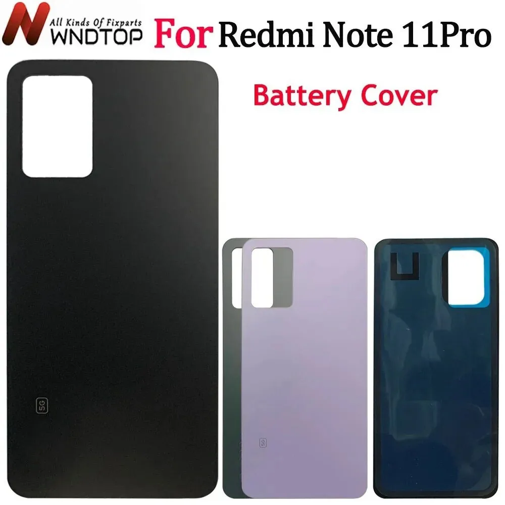 

6.67" For Xiaomi Redmi Note 11 Pro Battery Cover Back Glass Panel Note 11Pro Rear Housing Case For 2201116TG Battery Cover Door