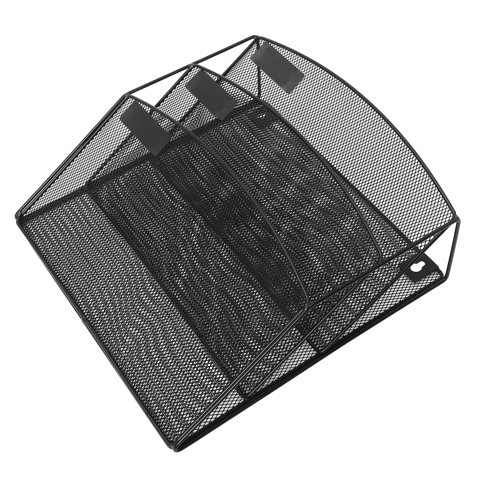 Soporte colgante Vertical de pared multicapa para oficina, estante de almacenamiento para carpetas, soporte montado en la pared, organizador de carpetas de puerta de Metal