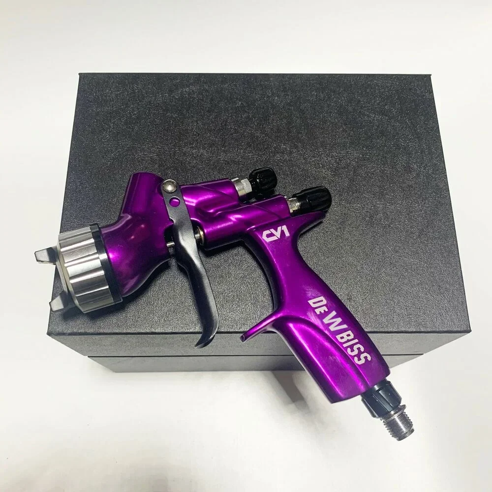 Tpaitlss CV1 Purple Car Spray Gun HVLP Car Paint Spray gun Capacity 600cc with 1.3mm Nozzle