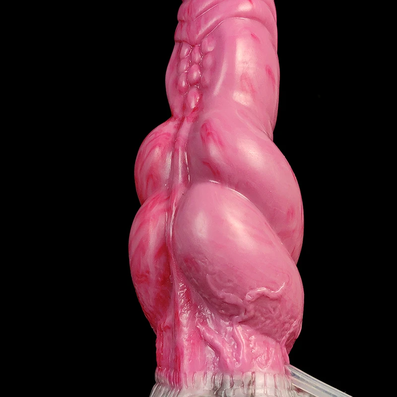 Yocy enorme anal plug dois anéis grossos nó fantasia animal dildo ejaculating fuction brinquedos sexuais para mulher silicone produtos do sexo