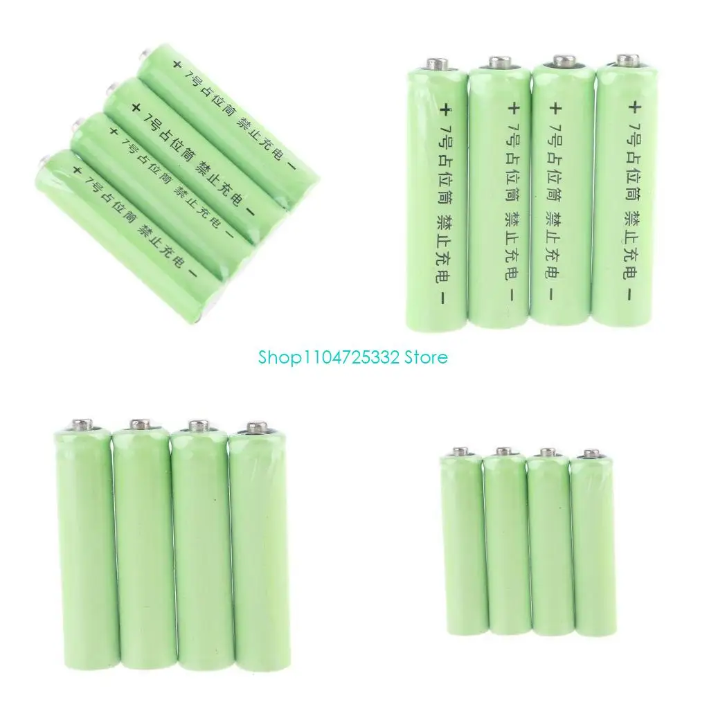 

P5EA Fake Battery for Case for Shell Placeholder Dummy Cells for Lithium Iron Phosphate Battery AAA Size LR03 Conductor Unive