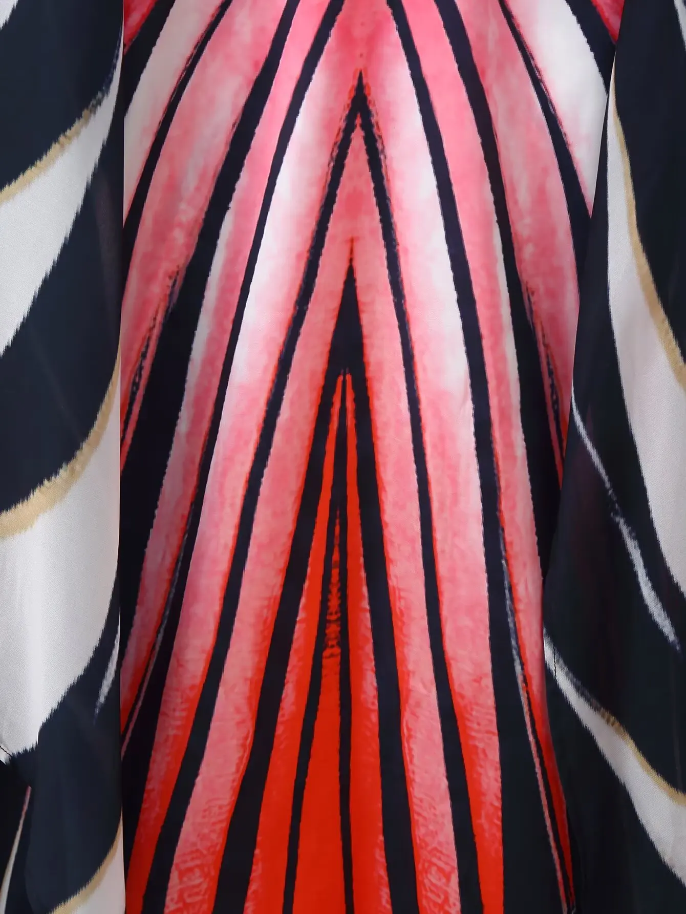 Sexy Damenkleider mit dünnen Schulterträgern, modische langärmelige, rückenfreie, bedruckte lange Kleider, elegantes, schickes Sommer-Partykleid – Detail 9