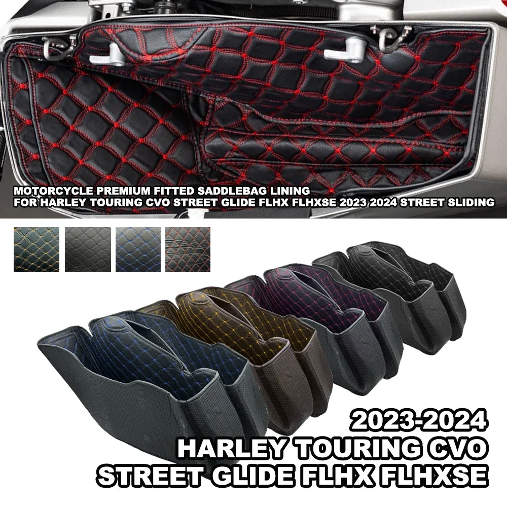 

Motorcycle Premium Fitted Saddlebag Lining for Harley Touring CVO Street Glide FLHX FLHXSE 2023 2024 Street Sliding