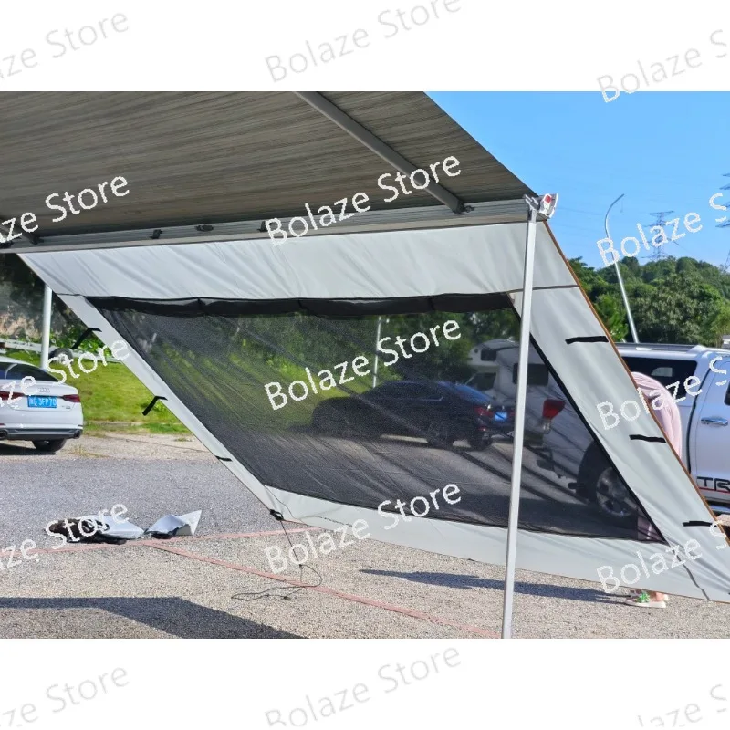 RV Off-Road Vehicle Extension Side Awning Cloth Sunshade Front Cloth Outdoor Camping Canopy Sun Protection Rainproof Awning