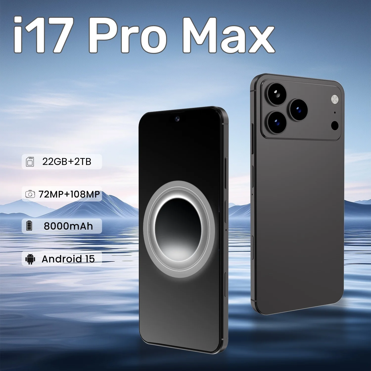 

2025 ГОРЯЧИЙ I17 Pro Max 7,3 дюйма HD Global Edition, оригинальная умная двойная карта, аккумулятор 8000 мАч, функция распознавания лиц