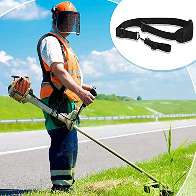 A03F 5Pcs Garden Shoulder Strap for Brush Cutter, Adjustable Backpack Weeding Machine Strap, Oxford Cloth