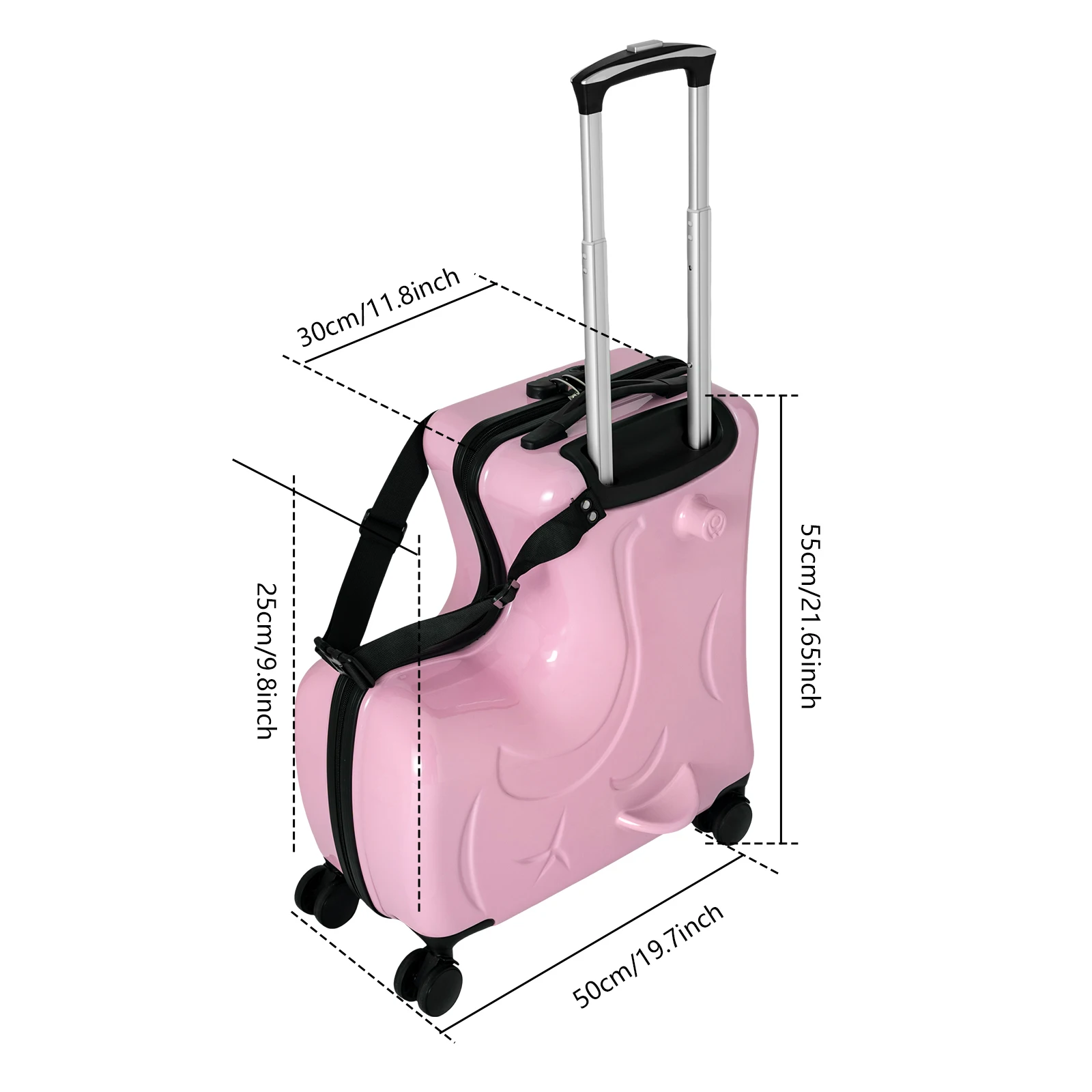 NOUVELLE Valise à roulettes 20 pouces pour enfants avec double roue pivotante, capacité de 66 lb, ba