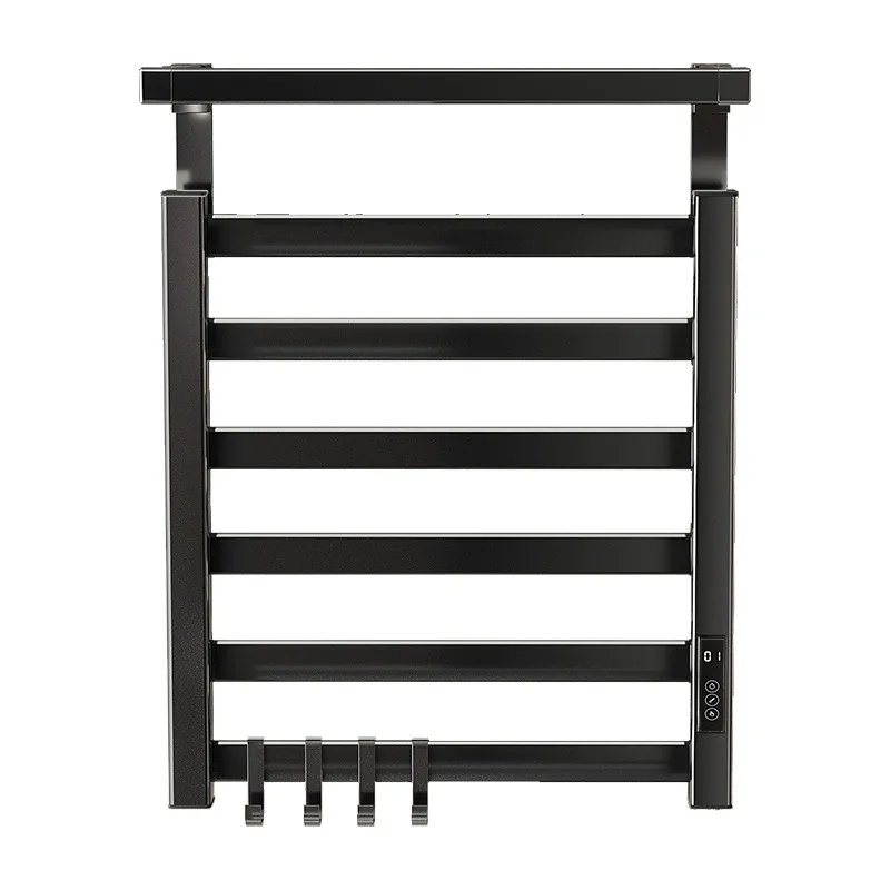 

intelligent warmer energy-saving heated towel rack hotel bathroom hardware wall-mounted gray towel dryer electric towel