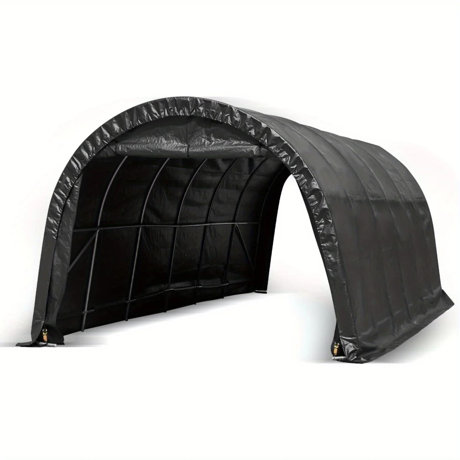 

EROMMY 12x24FT Heavy Duty Carport — портативный гараж со стальной рамой и круглой крышей, наружным навесом для автомобиля/грузовика/лодки