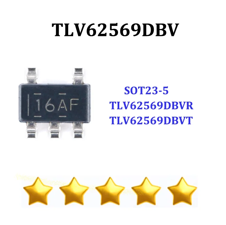 

100% New TLV62569DBVR TLV62569DBVT TLV62569 16AF sot23-5 Free Shipping