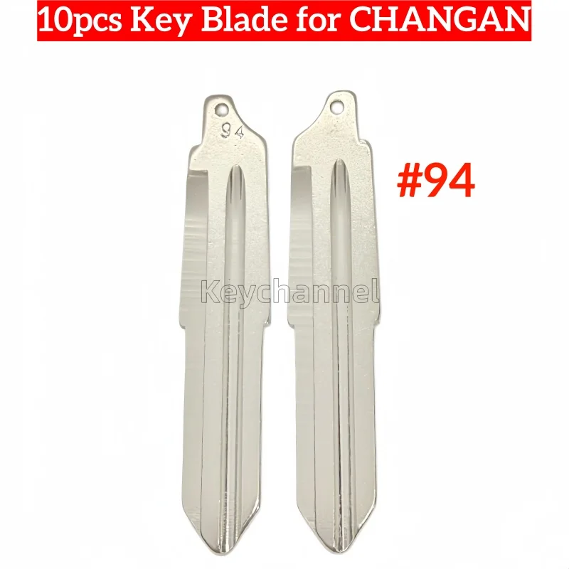 keystar 10pcs Original Car Flip Key Blade 94# Uncut Remote Blank Key Head for Changan Chinese Car Key Blade Locksmith Tool
