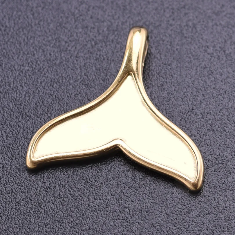 9pcs No Fade Golden Marine Series Conch Starfish Seahorse Animal Pendant Fish Tail Crab  Koi Lovable Stainless Steel Pendants view 6