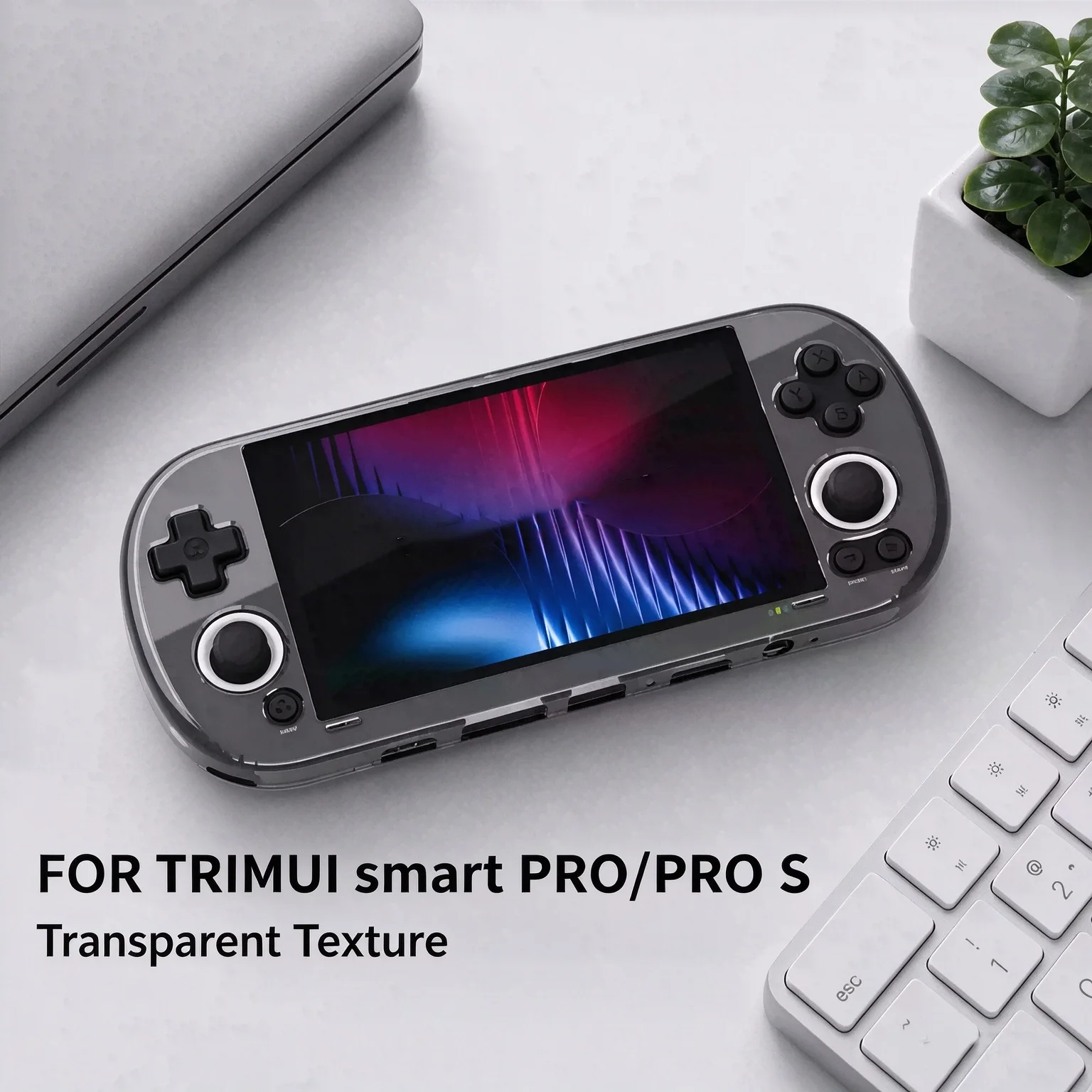 Clear TPU Protective Case for TRIMUI SMART PRO S/ PRO Slim Lightweight Precision Cutouts