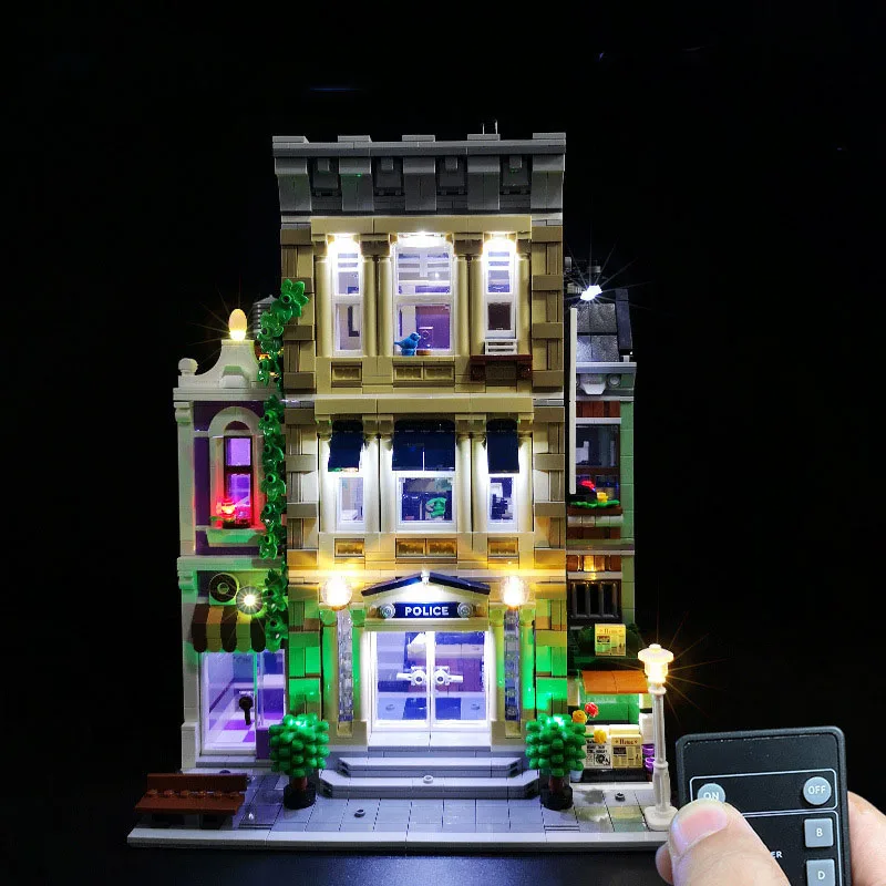LYBMTWF LED Lighting Kit for 10278, Compatible with Creator Expert Police Station Building Blocks Model, Not Include The Model