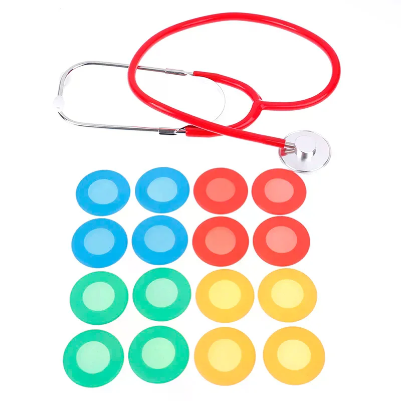 4Pcs/set Portable Soft  Silicone Stethoscope Diaphragm Head Cover Accessories