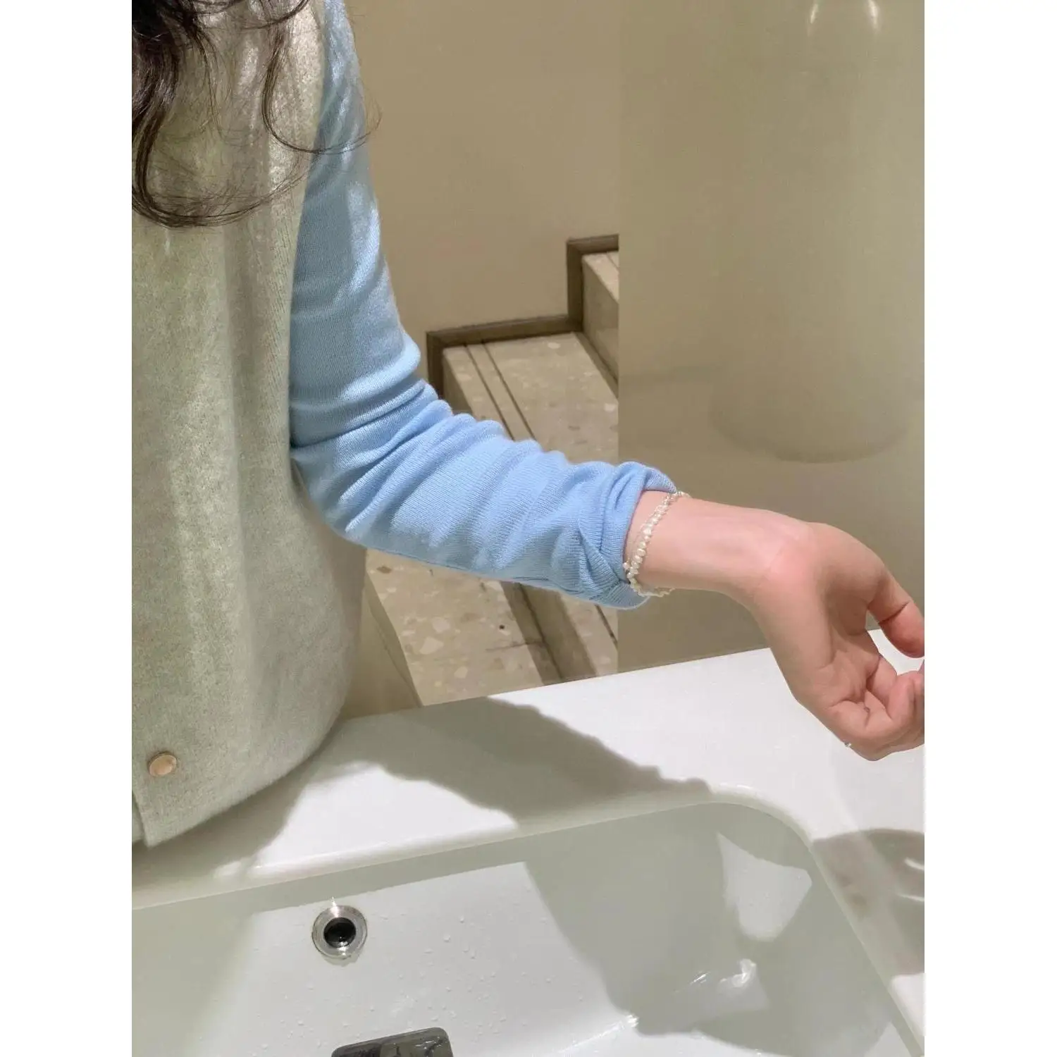 Conjunto de Dos Piezas de Suéter de Punto Otoño Invierno para Mujer, Cseta Ajustada, Estilo Casual, Color Puro, Manga Larg...