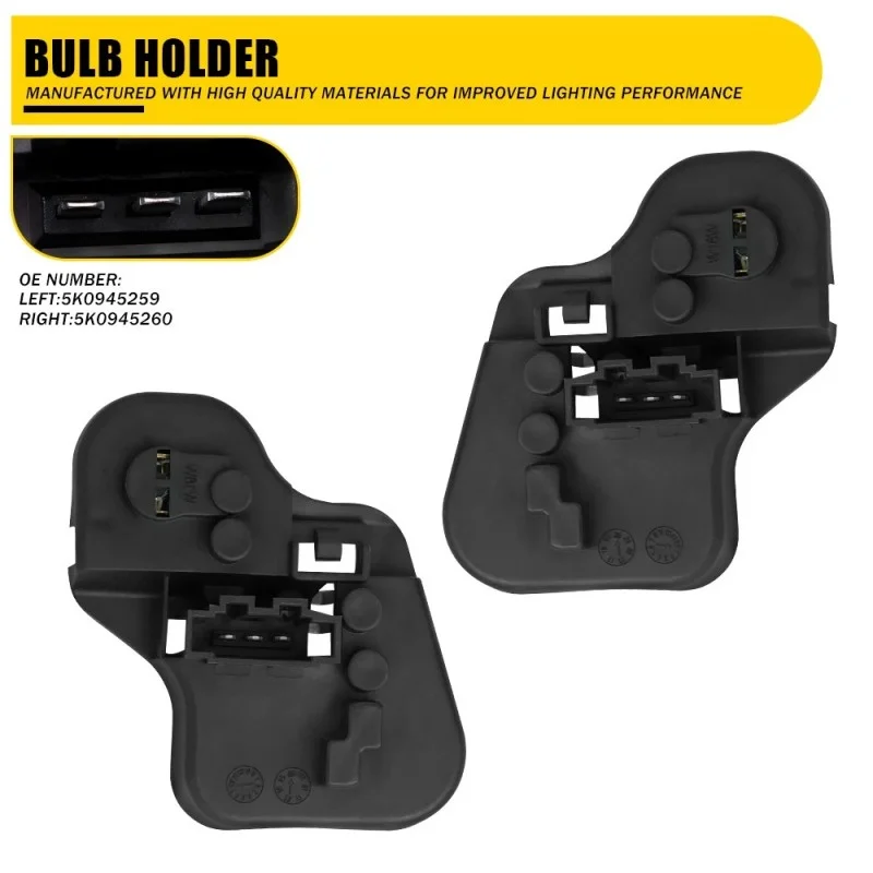 For VW Golf 6 MK6 2009-2013 Automobiles Rear Right Inner Tail Light Bulb Holder Driver Side Car Light Parts