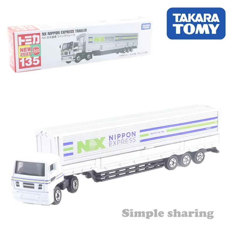 Takara Tomie Tomica Long Type Tomica No.135 Nx Nippon Express Wing Trailer Cars Kids Speelgoed Motorvoertuig Diecast Metalen Model