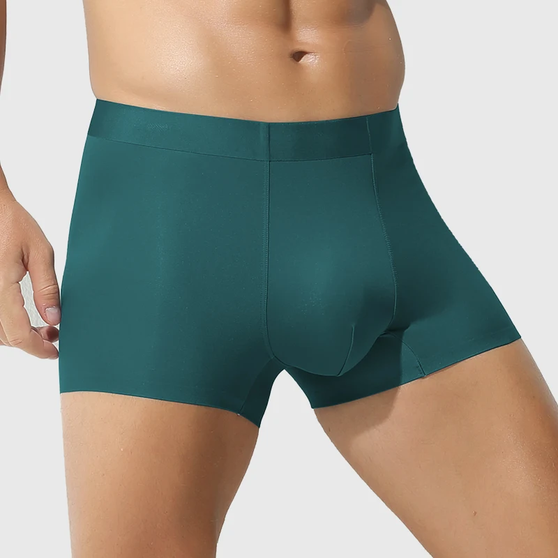 Intimo da uomo supporta boxer doppiamente senza cuciture comodi boxer