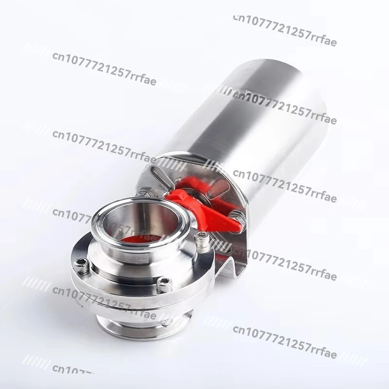 Sanitary Pneumatic Actuator Clamp Water Valve Food Grade Stainless Steel 304 316L Pneumatic Butterfly Valve