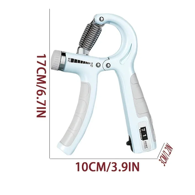 5-60kg Adjustable Hand Grip Strengthener Multi functional Hand Grip Trainer Muscle Building Counter Wrist Forearm Hand Exerciser