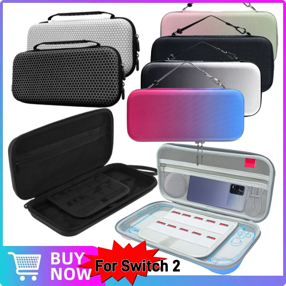 

Travel Carrying Case For Switch 2 PU/EVA Hard Shell Shockproof Storage Bag Protective Bag Pouch for NS 2 Console & Accessories
