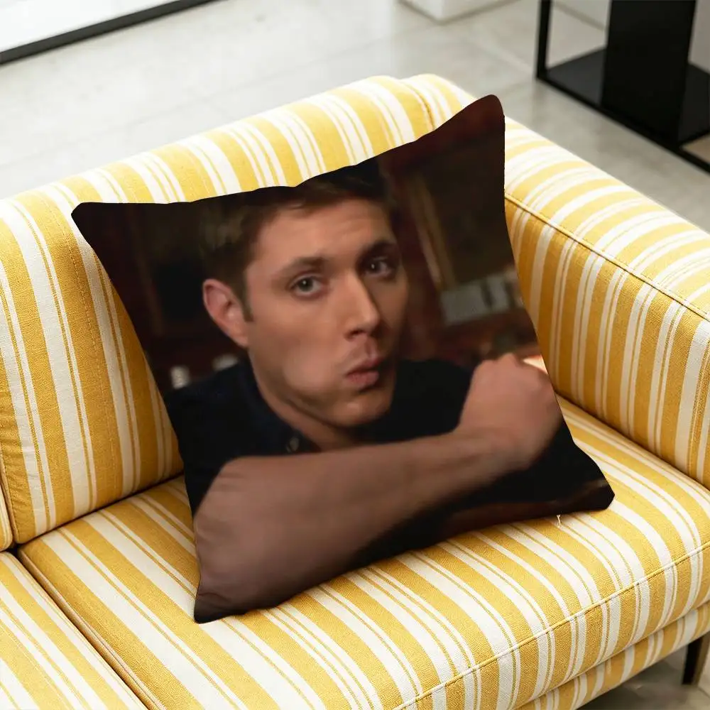For Supernatural Dean Winchester Throw Pillow Case 45cm 60cm 40cm Decoration Bed Custom Square Pillowcase Pad Cover