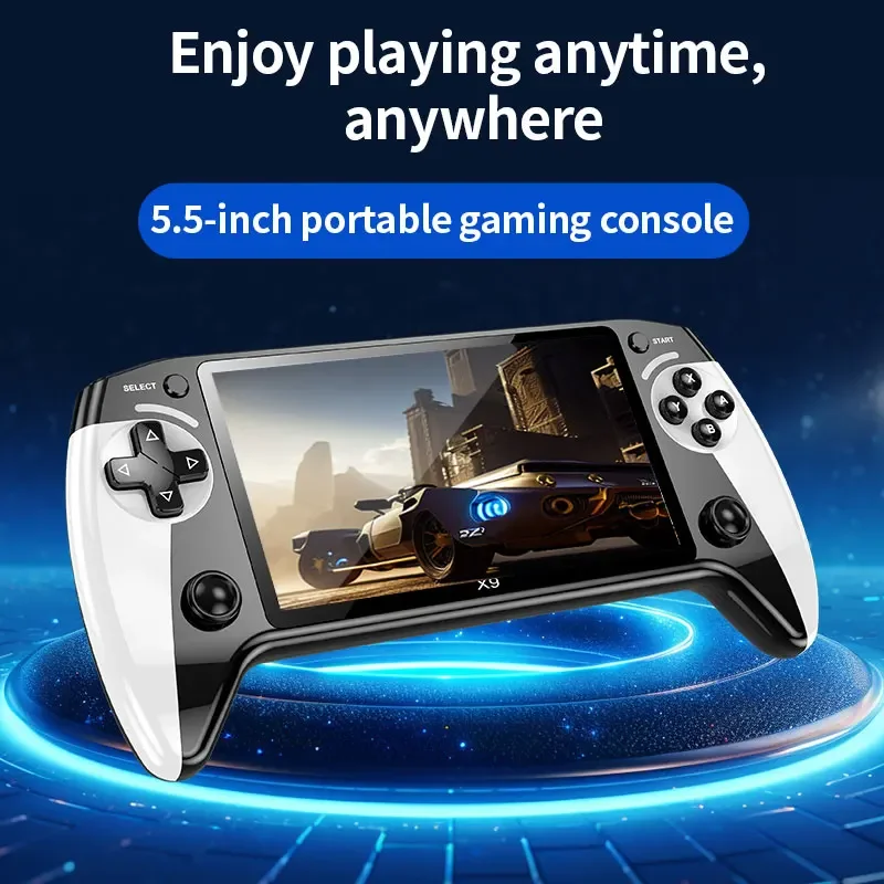 X9 Handheld Game Console 1500mAh 5.5-inch IPS HD screen Support Duo Play GB GBA GBC games