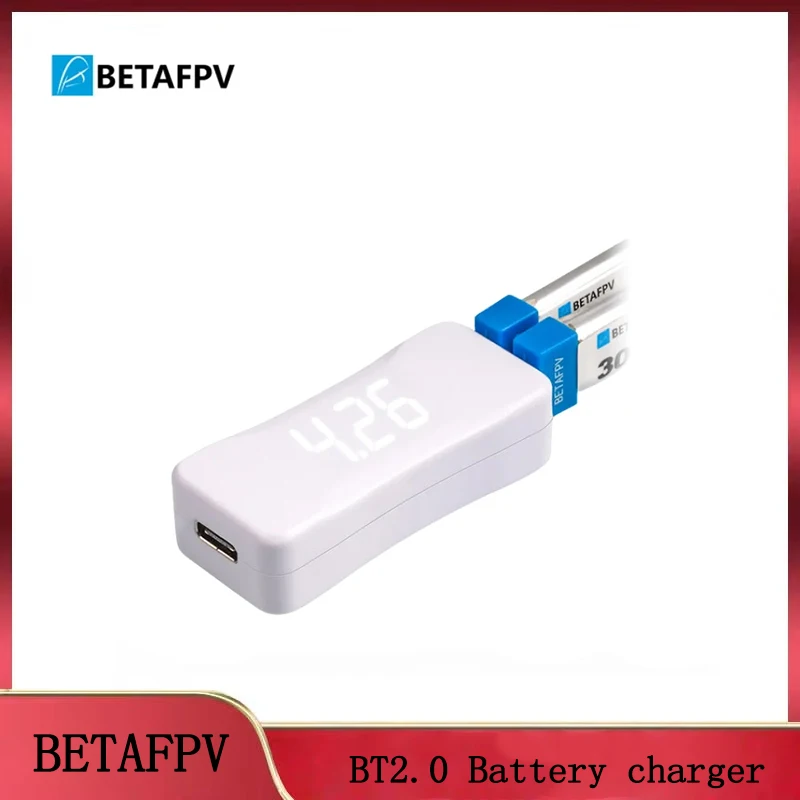

Зарядное устройство BETAFPV BT2.0 1S V2: интерфейс Type-C, 4,35 В/5 В, 1 А/2 А, встроенный тестер напряжения — для 1S LiPo RC батарей