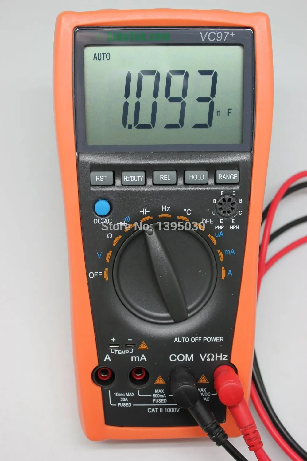 

4PCS/Lot VC97 DMM AC DC Voltmeter Capacitance Resistance Digital Multimeter Auto Range Tester