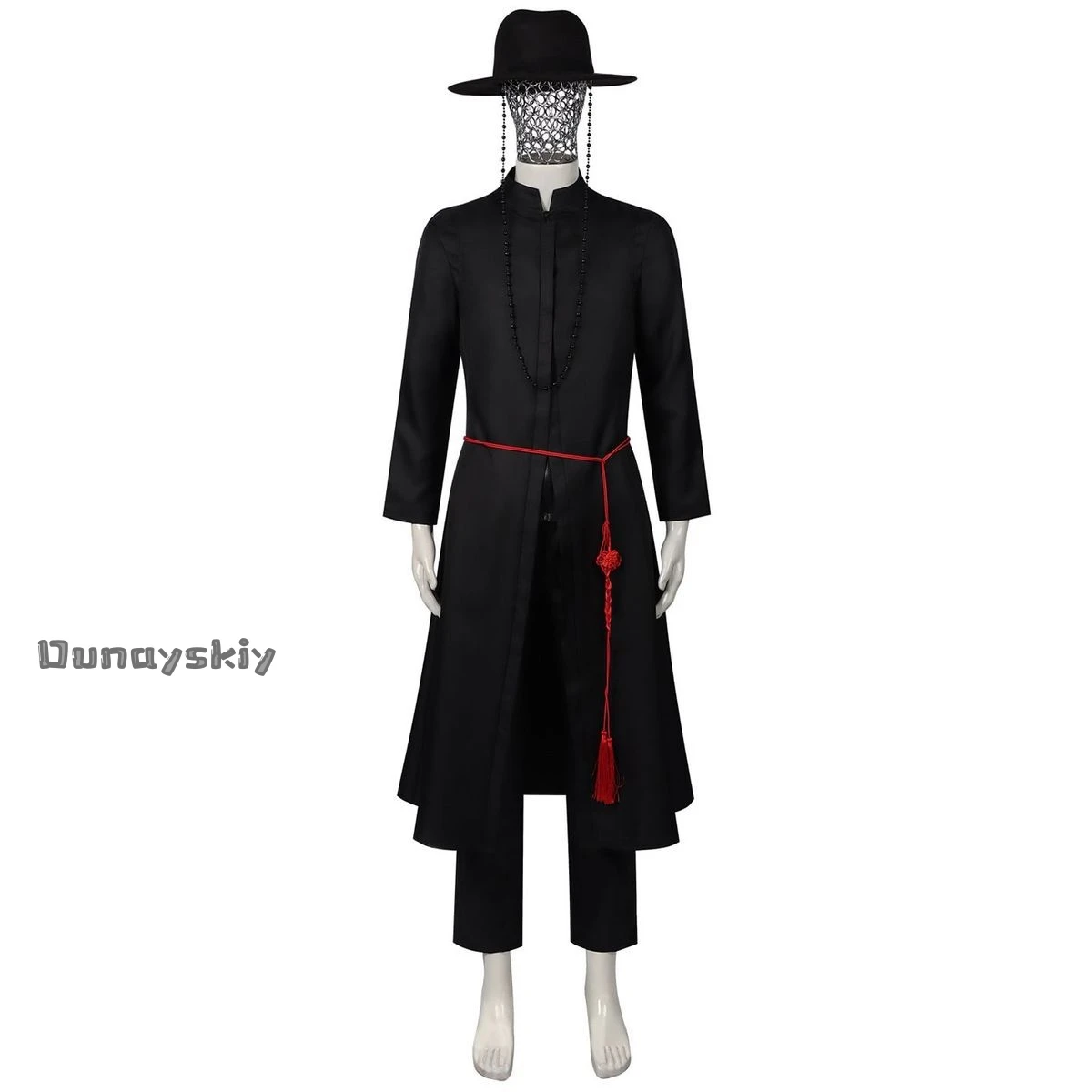 Disfraz de Anime Demon KPOP Saja Boys Jinu, batas tradicionales de estilo coreano con sombrero, disfraz de Halloween para traje unisex