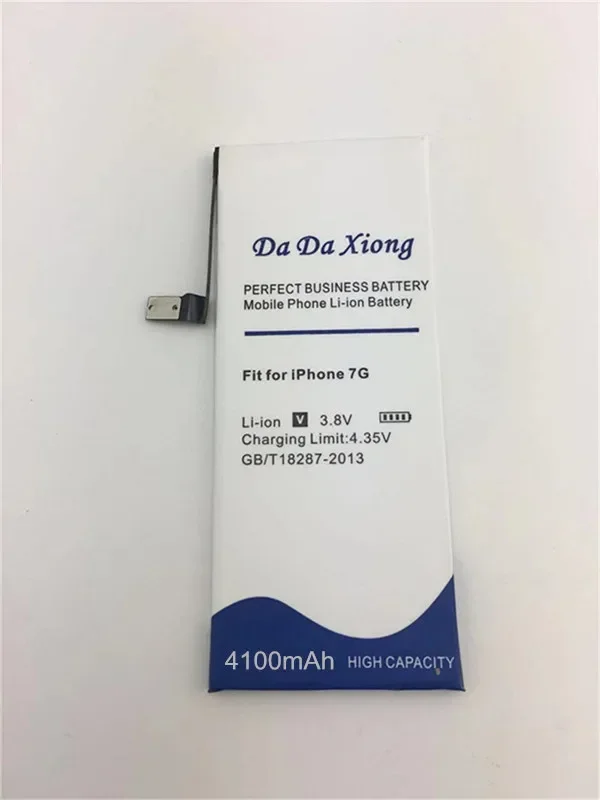 DaDaXiong-High Capacity Battery for iPhone 7 7G, 4100mAh, Repair Installation Tools,  Gift