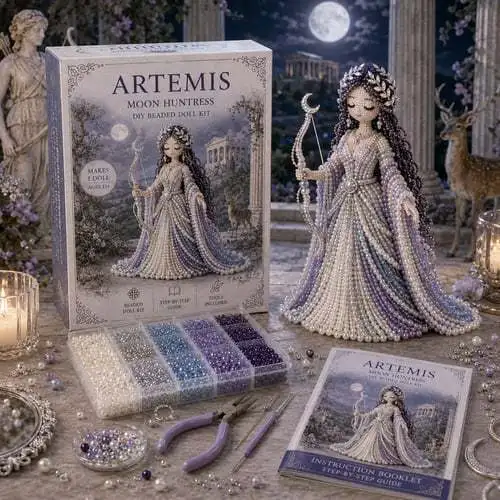 Divine Beaded Goddess DIY Craft Kit For Adults Women Craft Lovers Home Decor Ornament Gift Handmade Bead Art Making Set
