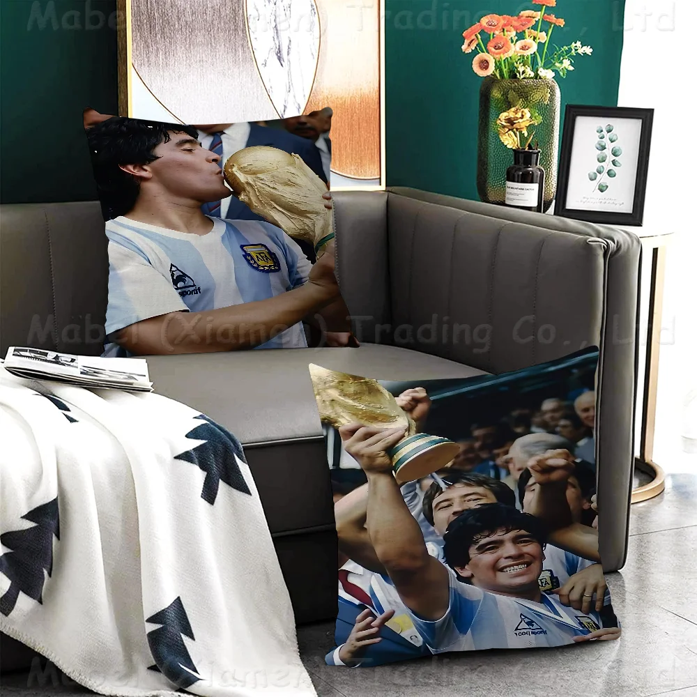 Diego Armando Maradona Personalized Pillow Cover Kids Bedroom Wild Party Decor Pillowcase Kid Birthday Shower Gift