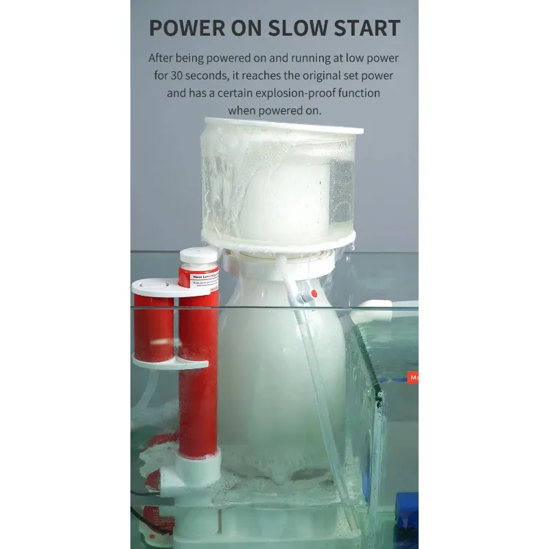 Silent Aquarium Protein Skimmer Seawater Marine Reef Tank Water Purification Protein Separator Fish Tank Aquaculture Water