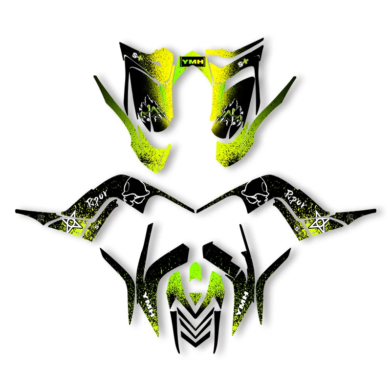 Sawrain For Yamaha RAPTOR 700 2006 2007 2008 2009 2010 2011 2012 Graphics Backgrounds Decal Stickers Kits Number Name Custom 003