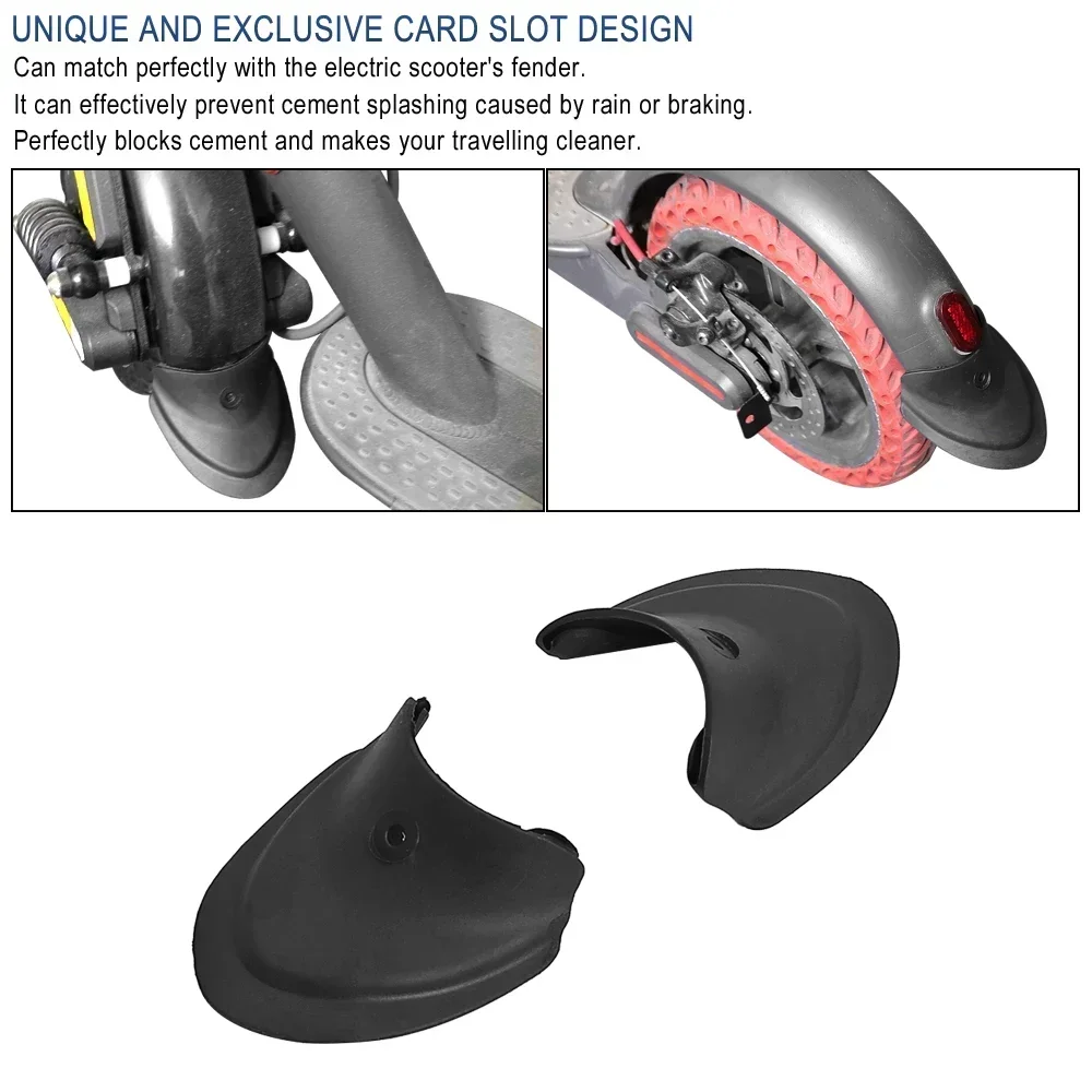 Vorne Hinten Kotflügel Rad Abdeckung Rad Kappe Set für Xiaomi M365 / Pro Elektrische Roller Kotflügel Unterstützung Zurück Schutz mit Bremslicht