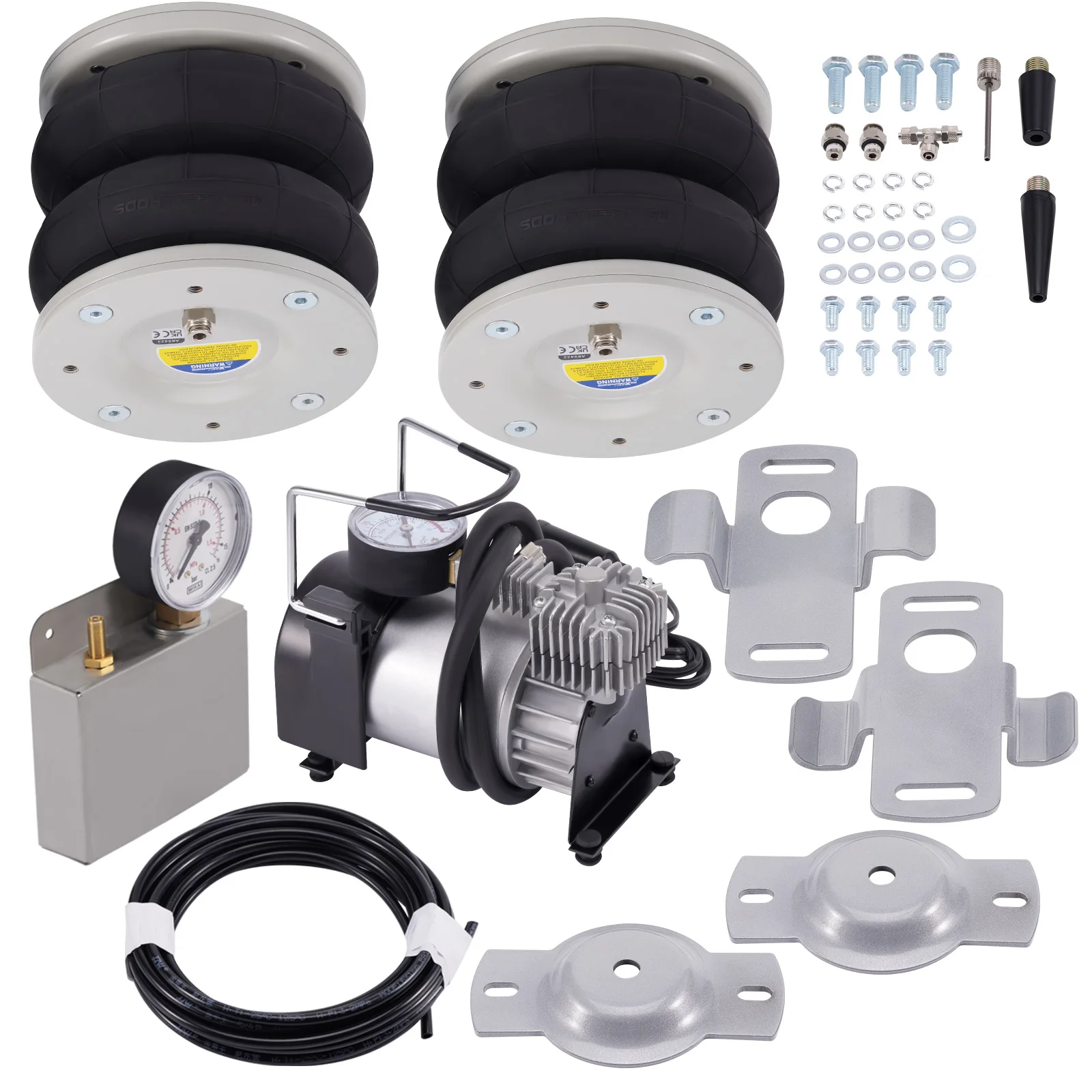 Maxpeedingrods Air Suspension Spring Bag + 12V Compressor Kit For Fiat Ducato 1994-2024
