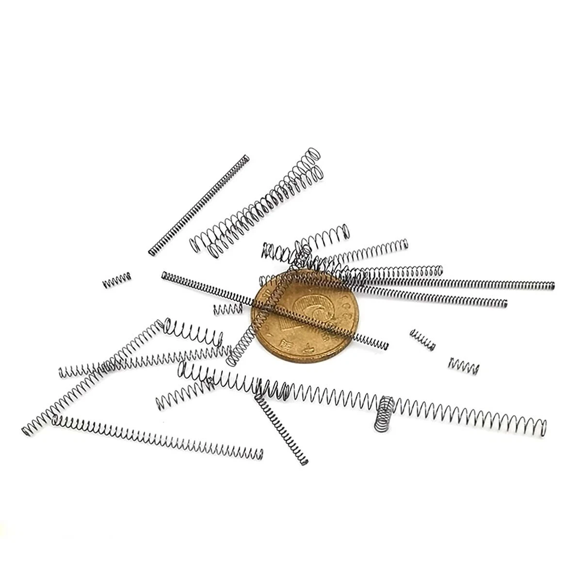 20Pcs Wire Dia 0.1mm 304 Stainless Steel Compression Spring Return Precision Small Spring Outside Dia 0.8~1.4mm Length 5~25mm