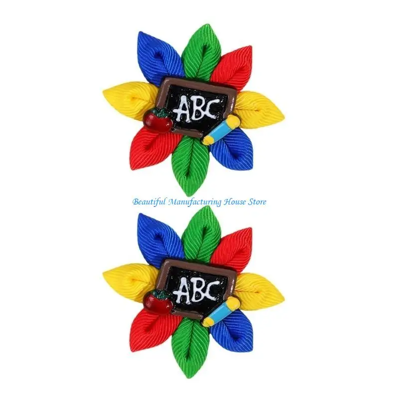E56A Back To School Hair Clip For Teacher And Student Girls Fun Hair Accessories For School Event Festival Celebration